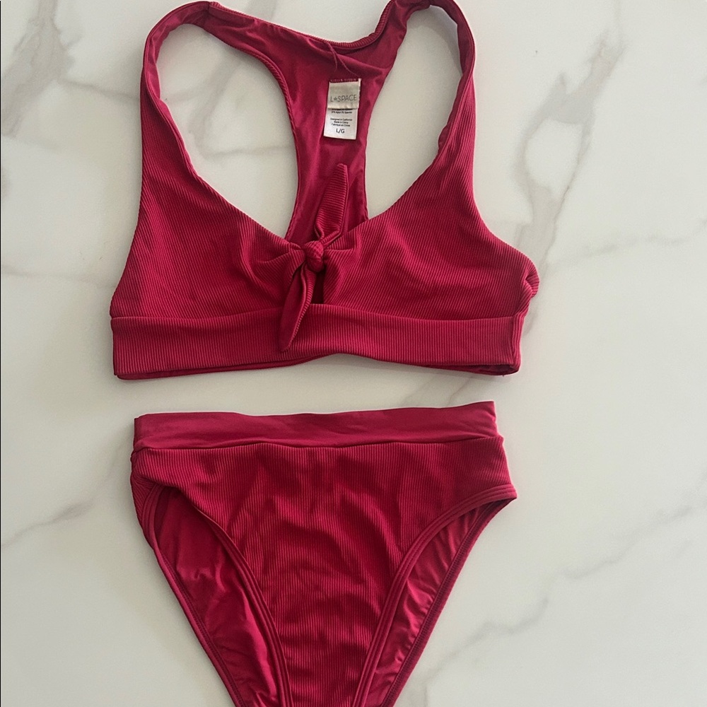 L*Space Vibrant Red Bikini Set